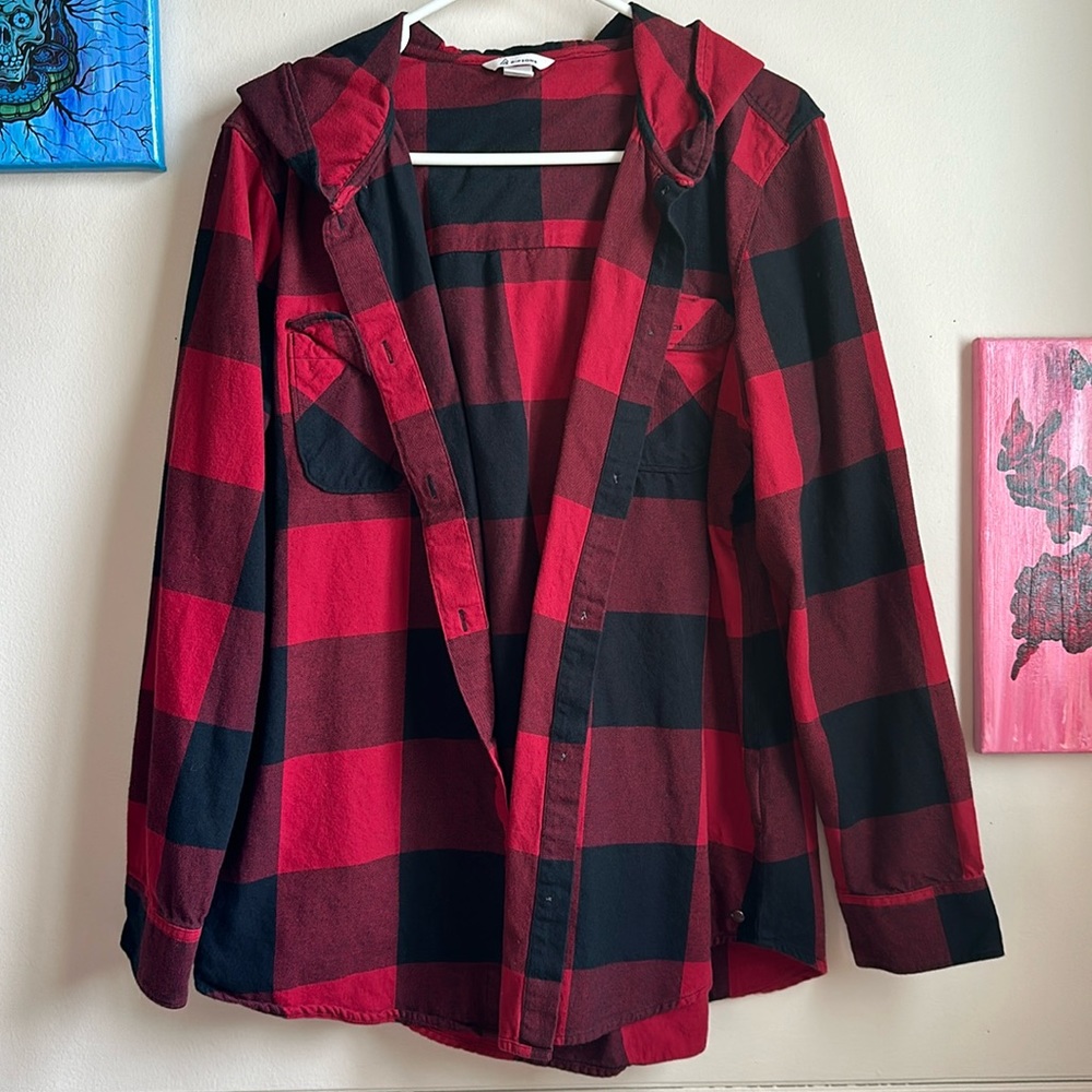 Hooded Plaid
